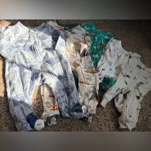 Baby Zip Up Pajamas 0-3 Months